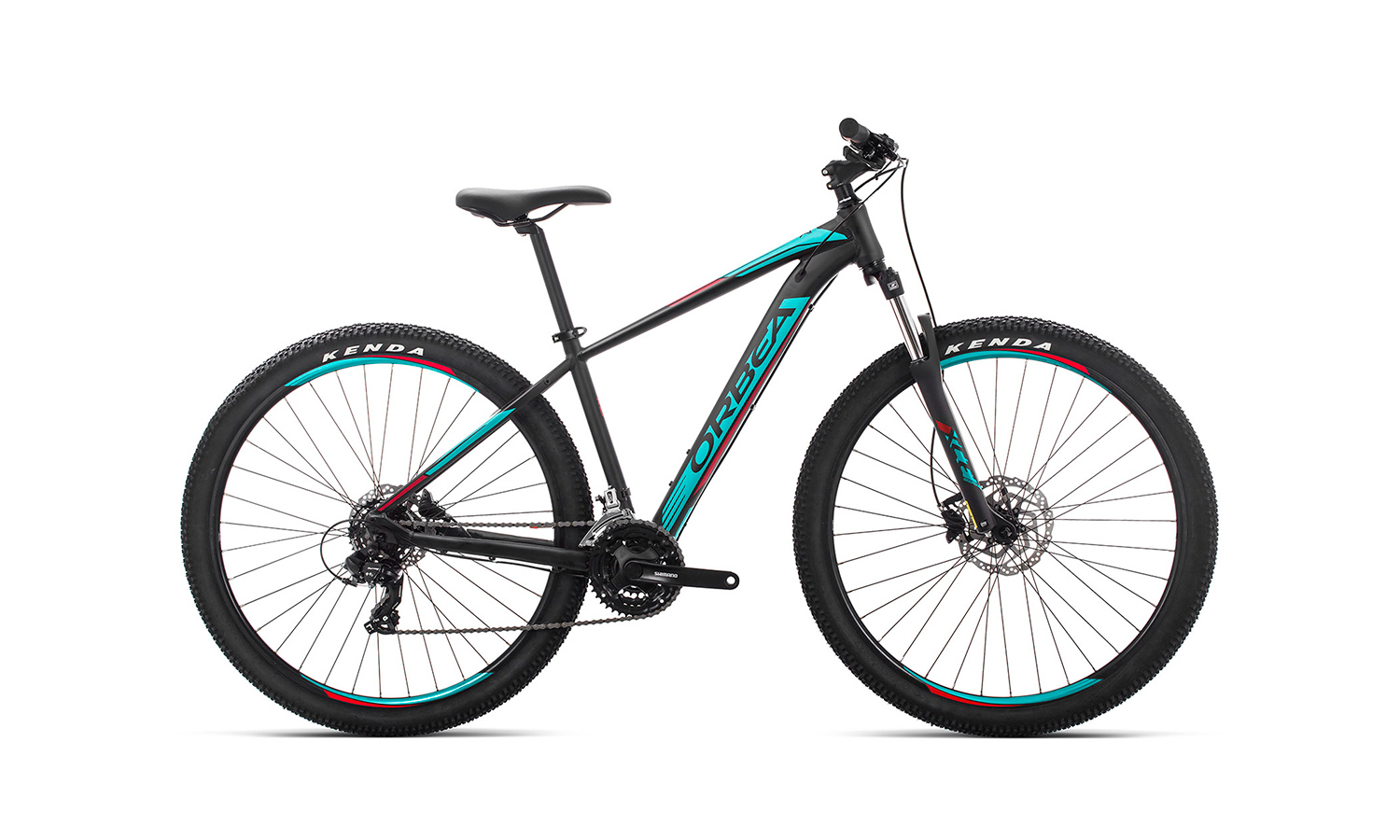 Фотографія Велосипед Orbea MX 27 60 (2019) 2019 Чорно-блакитний